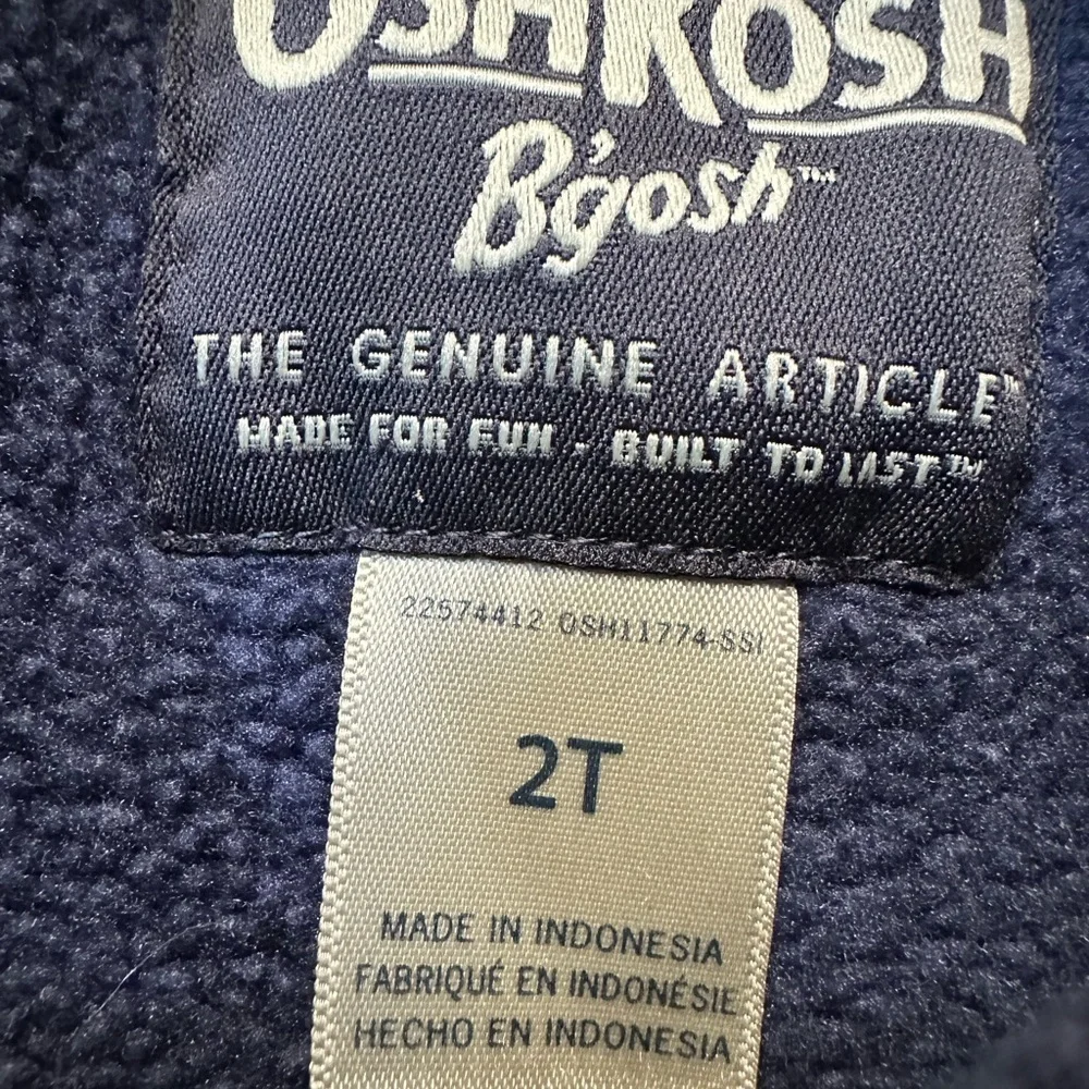 OshKosh B'gosh Toddler Boy Navy Blue Pullover Sweater